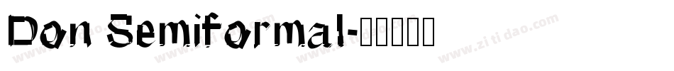 Don Semiformal字体转换